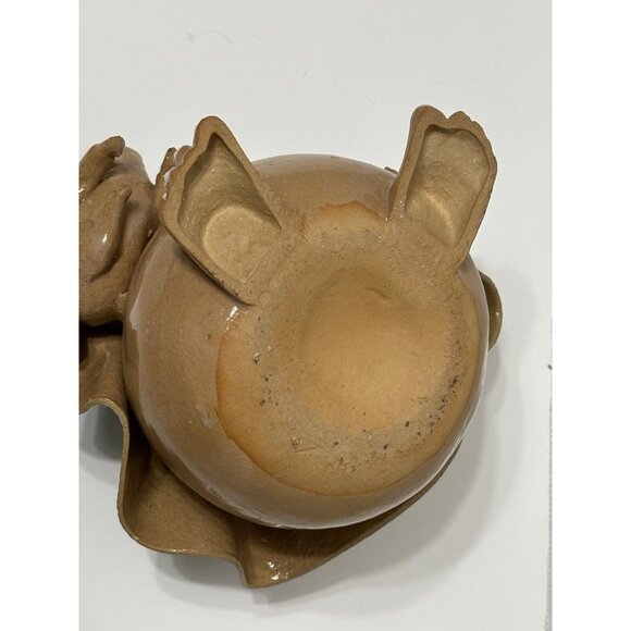 Vintage Stoneware Figurine Spaghetti Hair Planter (?) From Ireland Unique - Picture 10 of 11